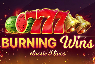 Burning Wins: classic 5 lines kolikkopeli logo