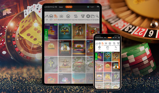 Casino-X pelejä mobiililaitteiden näytöillä