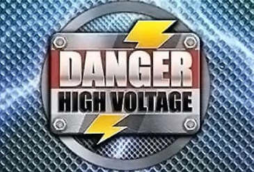 Danger High Voltage kolikkopeli logo