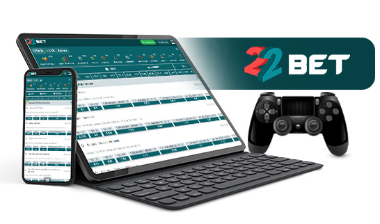 22BETin eSports-markkinat eri mobiililaitteilla