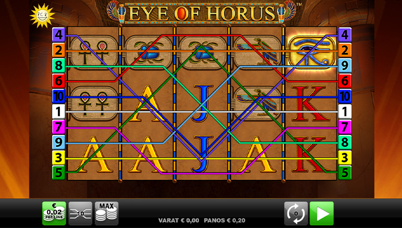 Eye of Horus demo-peli