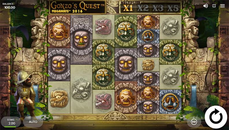 Gonzo's Quest Megaways demo-peli