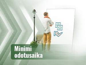 Pelaaja suorittaa rahansiirtoa suuren näytön edessä