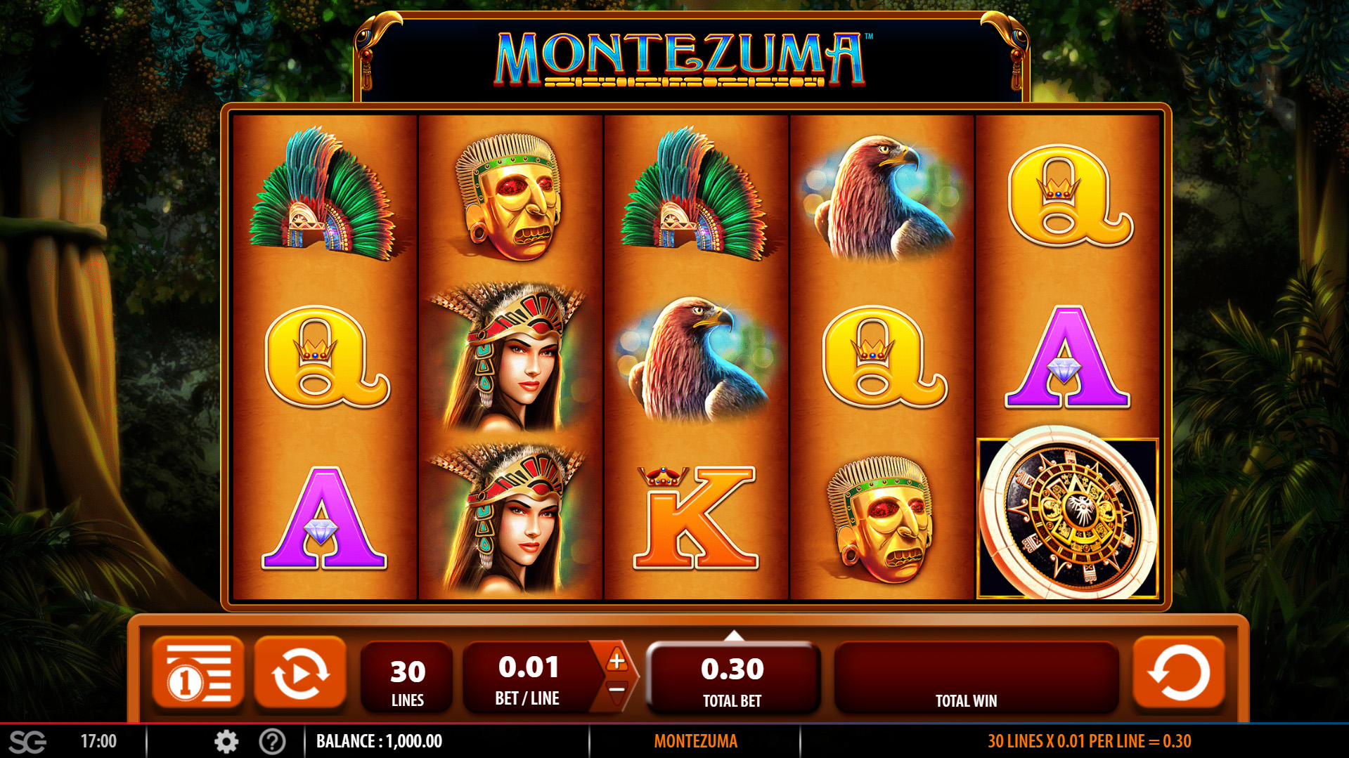 Montezuma demo-peli.