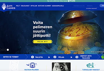 Esikatselu kuva AHTI Games kotisivuista