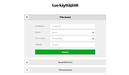 Betway rekisteröitymislomake