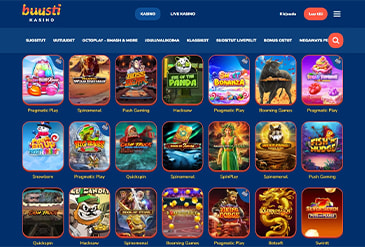 Buusti Kasino pelivalikoima