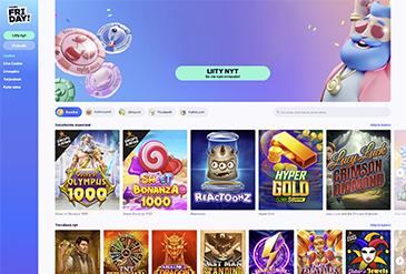 CasinoFriday kotisivu