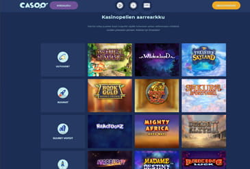 Esikatselu kuva Casoo Casinon pelivalikoimasta