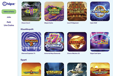 Chipz pelivalikoima