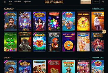 Dolly Casino pelivalikoima