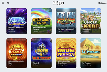 Huippukasino pelivalikoima