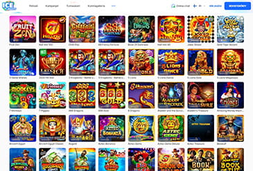 Ice Casino pelivalikoima