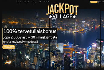 Esikatselukuva Jackpot Village Kasinon kotisivuista