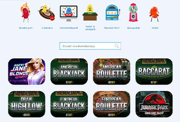 Esikatselukuva JellyBean Casinon pelivalikoimasta