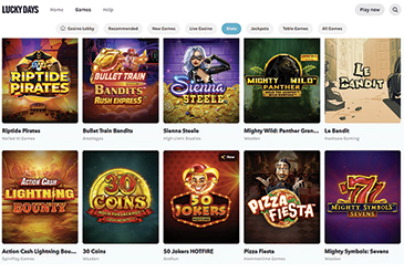 Lucky Days pelivalikoima