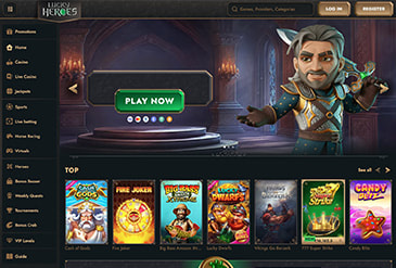 Lucky Heroes kotisivu