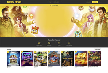 Lucky Spins kotisivu