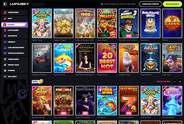 Lunubet pelivalikoima