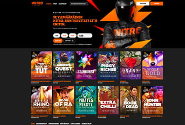 NitroCasino kotisivu