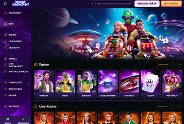 NovaJackpot kotisivu