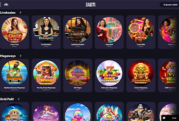 Saletti pelivalikoima