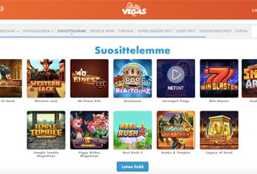 Slotty Vegas Casino pelivalikoima