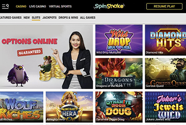 Spinshake pelivalikoima