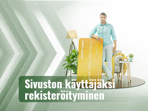Sivuston käyttäjäksi rekisteröityminen