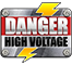 Danger High Voltage kolikkopeli logo