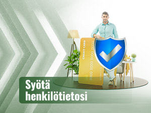 Henkilötietojen syöttäminen lomakkeeseen kasinolla