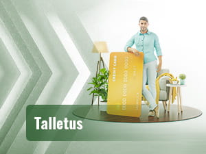 Pelaaja nojaa suureen luottokorttiin