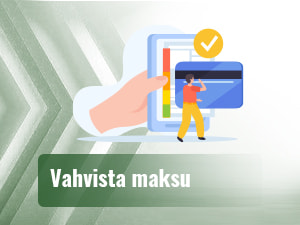 Maksun vahvistaminen maksupalvelussa
