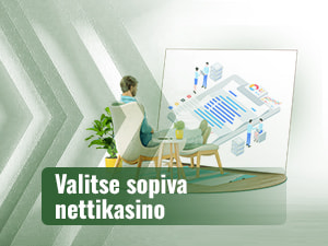 Pelaaja valitsee listalta itselleen sopivaa nettikasinoa
