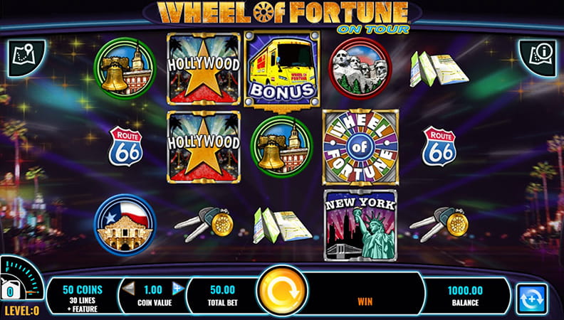 Wheel of Fortune on Tour demo-peli.